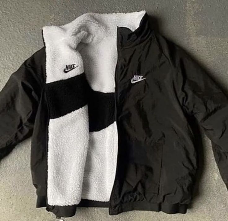 Nike Sherpa Jacket - Reversible 2in1 - White