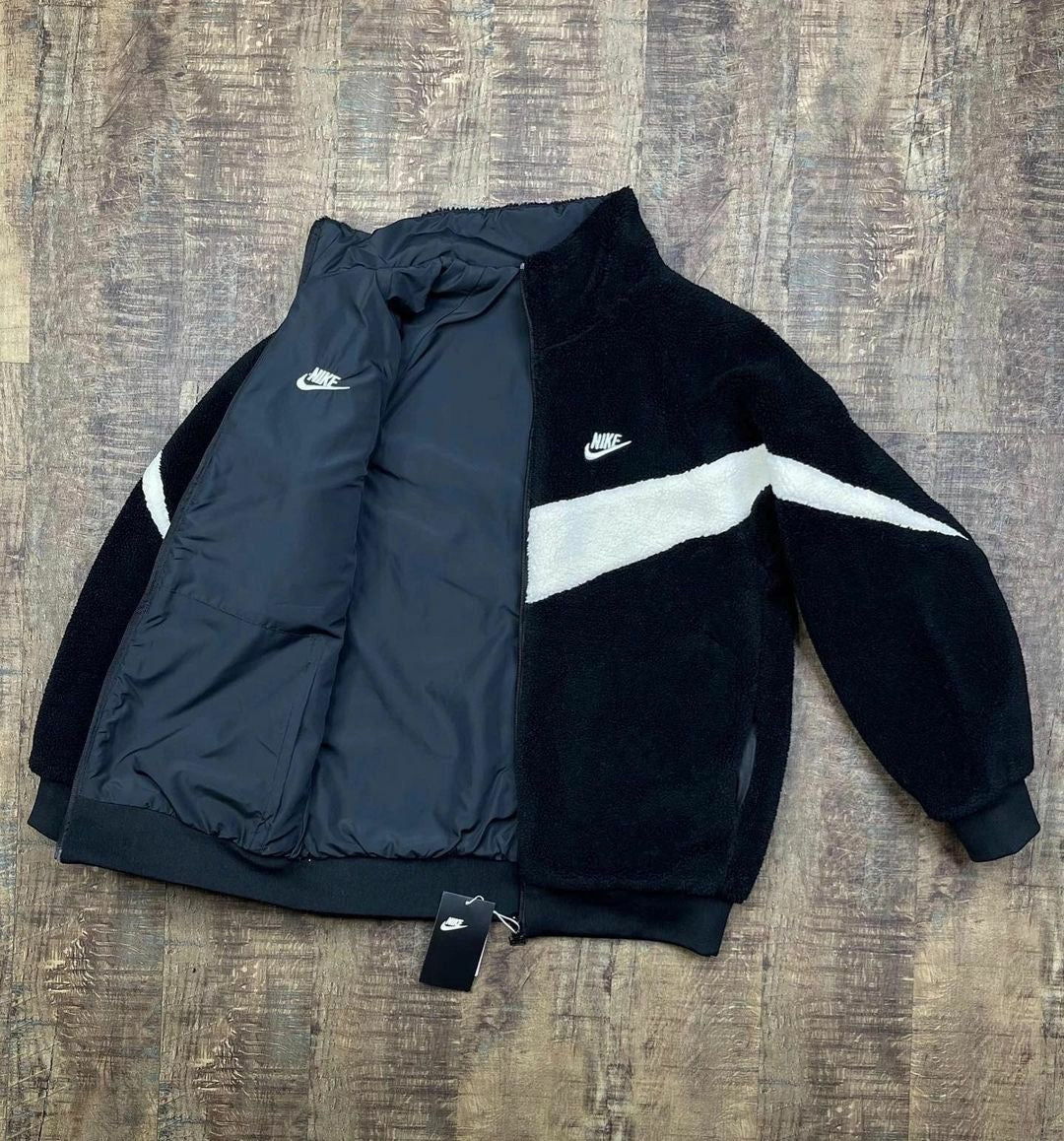 Nike Sherpa Jacket - Reversible 2in1 - Black