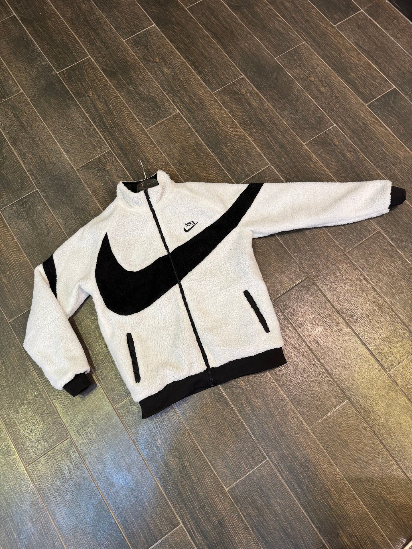 Nike Sherpa Jacket - Reversible 2in1 - White