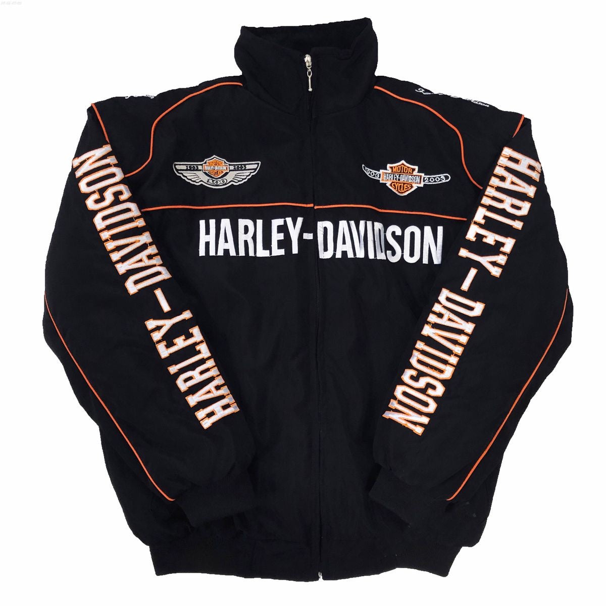 Harley Black Jacket - (Embroidered)