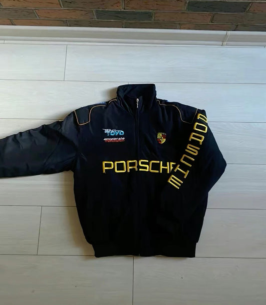 Porsche Jacket Black - Embroidered