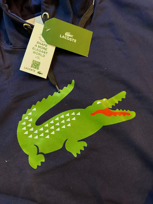 Lacoste Crocodile Hoodie - Navy Blue