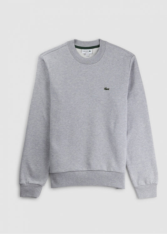 Lacoste Premium SweatShirt Embroidered- Soft Grey